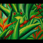 Kleiner Frosch, 2007, 
55 x 46 cm, Öl, 
CHF 1'190.--