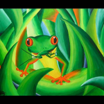 Frosch beim Brunch, 2007,
46 x 54 cm, Acryl,
CHF 490.--