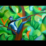 Blue Monkey, 2007, 
80 x 60 cm, Acryl, 
CHF 790.--