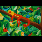 Sleeping red monkey, 2007, 
92 x 65 cm, Acryl, 
CHF 890.--