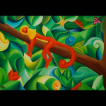 Sleeping red monkey, 2007,
92 x 65 cm, Acryl,
CHF 890.--