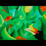 Hornvogel, 2008,
40 x 30 cm, Acryl,
CHF 320.--
