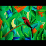 Roter Eisvogel, 2009, 
40 x 30 cm, Acryl, 
CHF 290.--