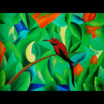 Roter Eisvogel, 2009,
40 x 30 cm, Acryl,
CHF 290.--
