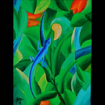 Blauer Gecko, 2009, 
30 x 40 cm, Acryl, 
CHF 290.--